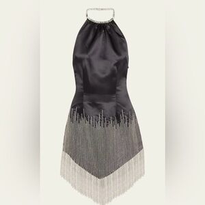 Retrofete NEW Elegant Black Dress with Silver Accents